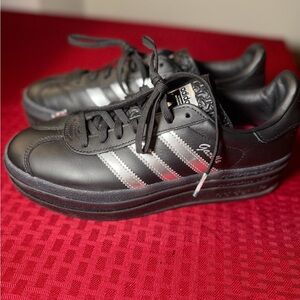 Adidas Black Platform Gazelle Sneakers